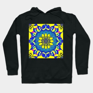 Lotus Mandala (Yellow and Blue) Hoodie